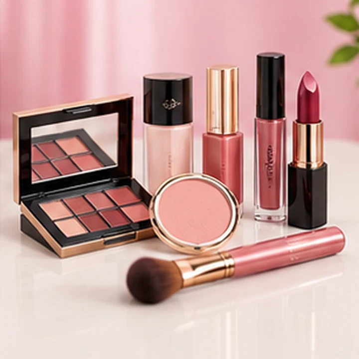 Kit de maquillaje rosa