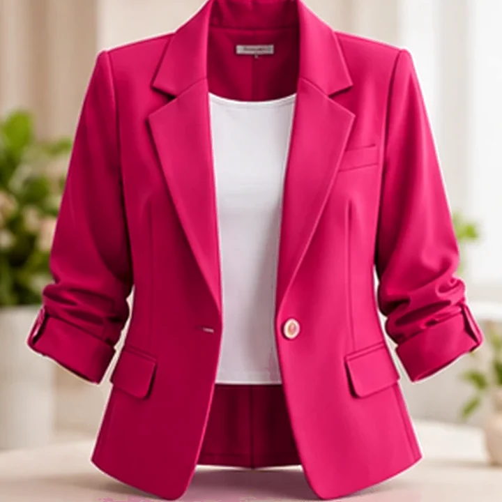 Blazer fucsia · Rosa rubor