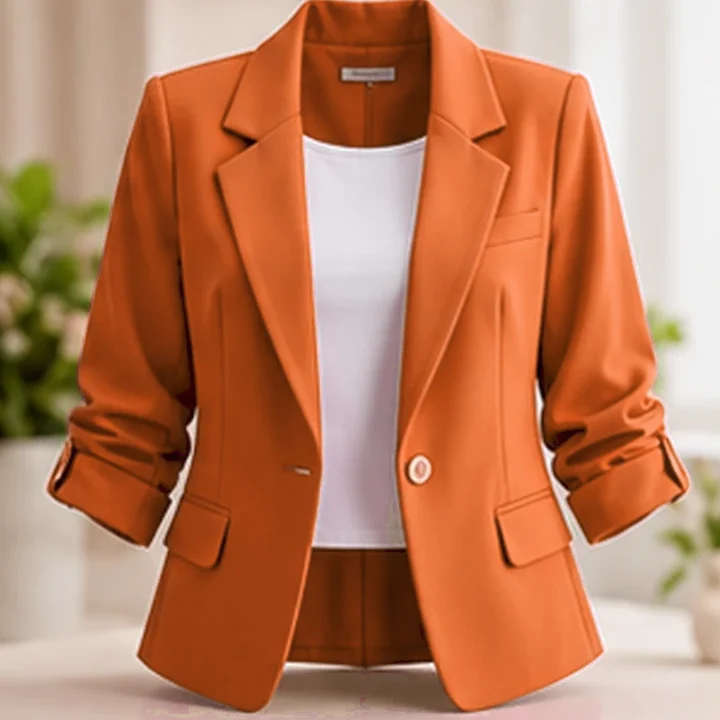 Blazer fucsia · Champán
