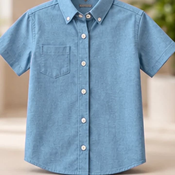 Camisa niño azul · Celeste