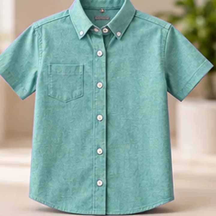 Camisa niño azul · Menta