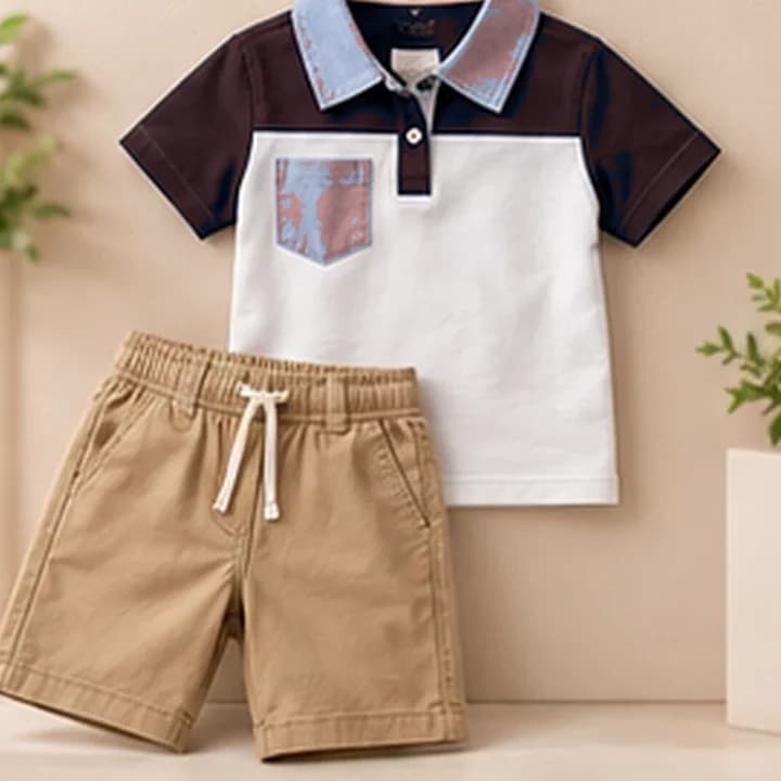 Conjunto niño polo · Coral