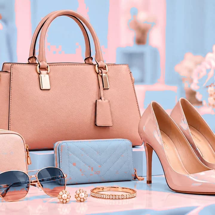 Set de accesorios elegantes · Celeste