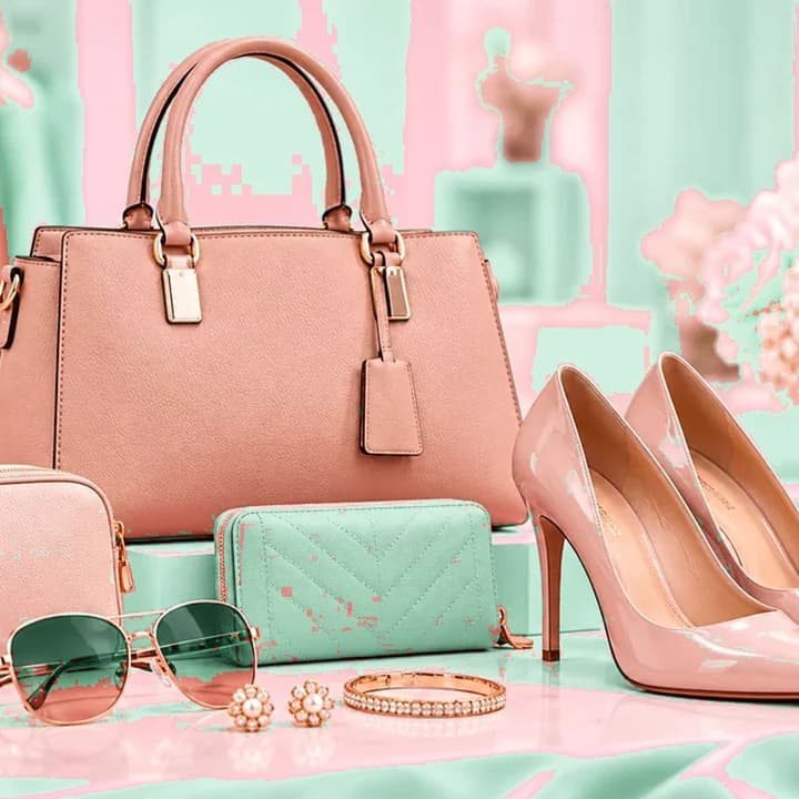 Set de accesorios elegantes · Menta